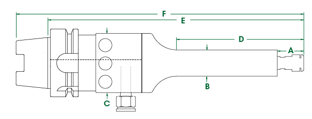 625LHSK-A63 Desenho Dimensional de 100 mm