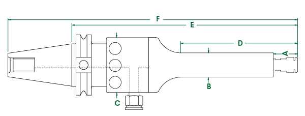 625LBT30 100 mm Dibujo dimensional