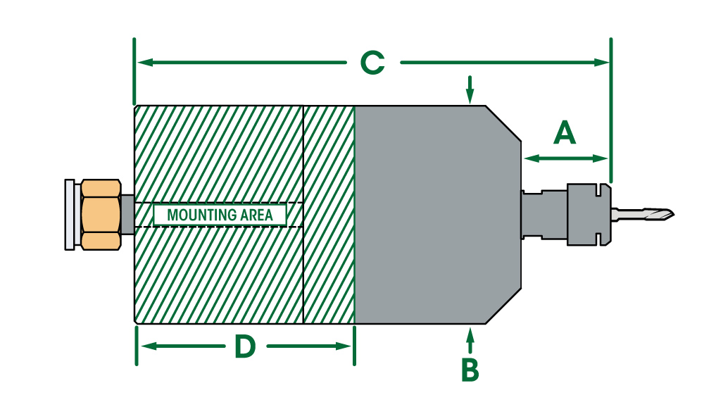 Plano dimensional de la 625NS