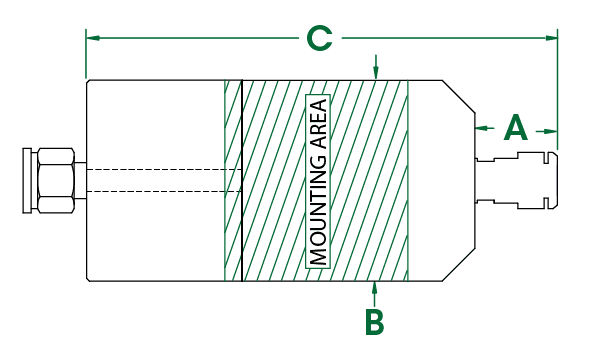 Dibujo dimensional del 625XNS