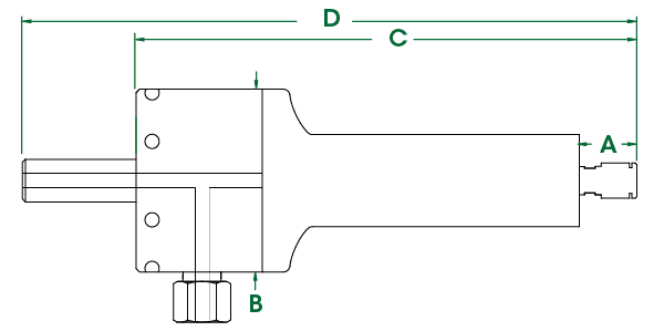 Dibujo dimensional de 650LJS 100 mm