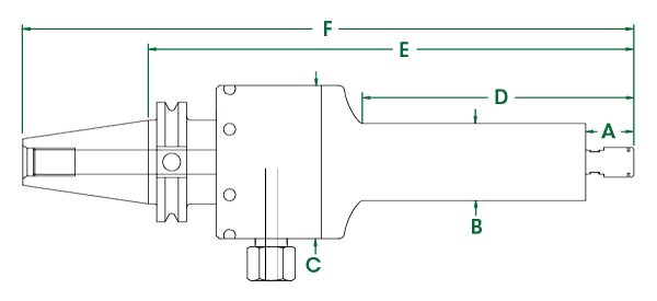 650LCAT50 100 mm Dibujo dimensional