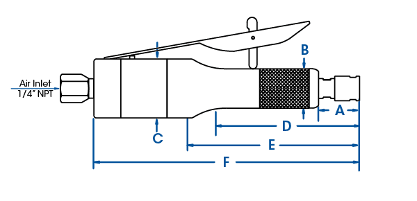 Dessin dimensionnel du 206XDM