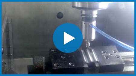 Milling HSC 30/70 Steel at 3000″/min on DMG MORI HSC 55 by Air Turbine Spindles® 50,000 rpm, 0.37 kW 625HSK
