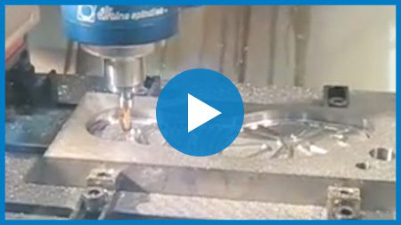 Steel Milling at 650”/min on Haas Machine by Air Turbine Spindles® 40,000 rpm 650CAT40