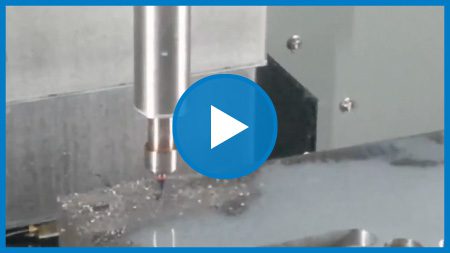 C45K Steel Milling on Hurco VMX50i by Air Turbine Spindles® 50,000 rpm, 0.37 kW 625LCAT40