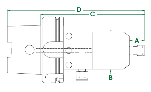 625HSK-A100 Dimensional Drawing