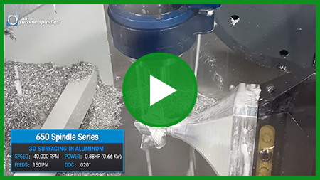 5th Axis Cutting at 40,000 RPM  / 150IPM on Haas UMC500 by Air Turbine Spindles®