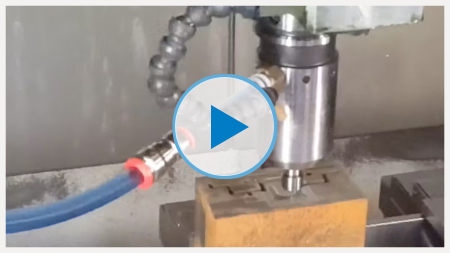 Steel Milling at 5000 mm/min on Hermle C600 by Air Turbine Spindles® 50,000 rpm, 0.50 hp 625HSK