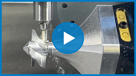 5th Axis Cutting at 40,000 RPM / 150IPM on Haas UMC500 by Air Turbine Spindles®