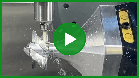 5th Axis Cutting at 40,000 RPM  / 150IPM on Haas UMC500 by Air Turbine Spindles®