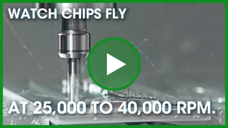 Watch Chips Fly with this Air Turbine Tools® CNC Milling Spindle