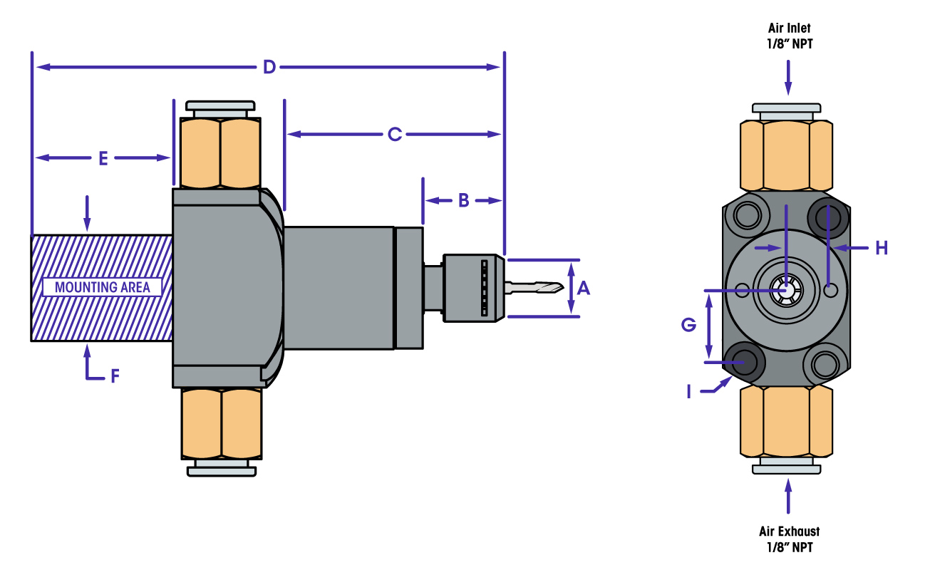 800LT 19.05 mm Außenmaßzeichnung