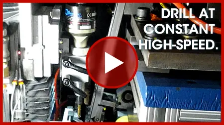 Drilling Rubber Parts by Air Turbine Motors® 50,000 rpm 202HD